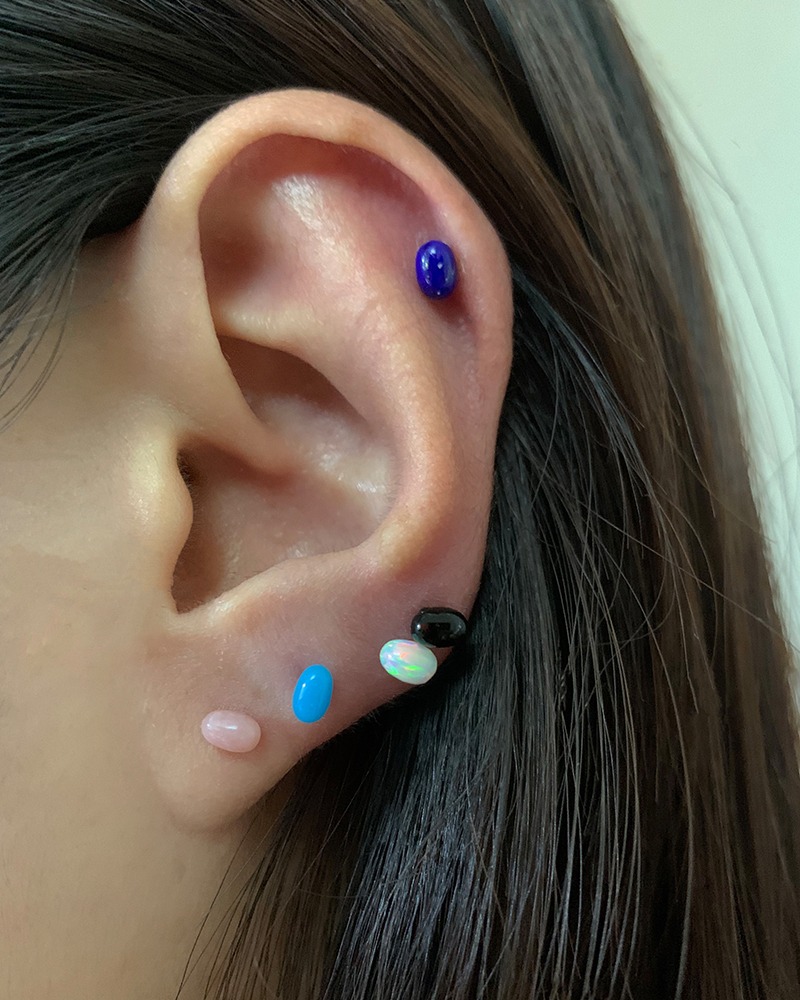 Colorful Stone Rice Piercing (8 colors) (single)